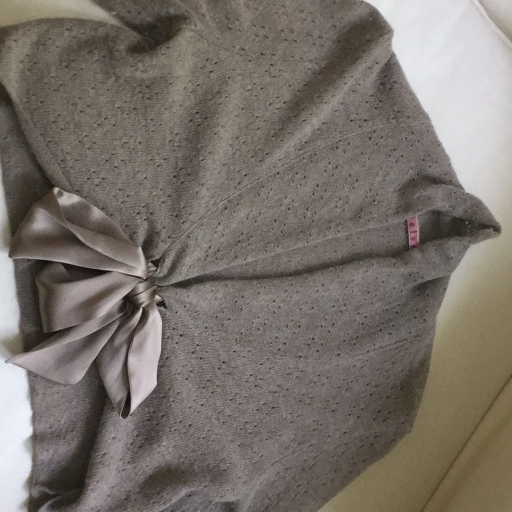 Satin Tie Sweater